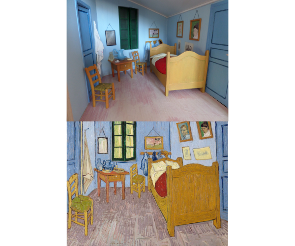 La chambre de Van Gogh - Peinture en relief
